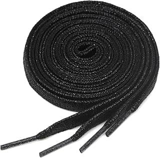 Flat Glitter Metallic Shoe Laces: Shiny Sparkle Shoelaces for Sneakers -1 Pair