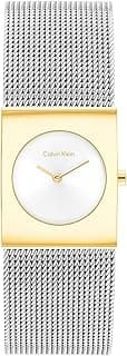 Calvin Klein Women’s CK Pulse Stainless Steel Watch – 21mm Geometric Case, Mesh Bracelet, Petite Iconic Style - Gift for Her