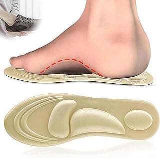 Trezalmyx Trezalmyx Insoles with Arch Support, Memory Foam Orthotic Insoles for High Arch Foot Support, 4D Comfort Cushioning, Ideal for Severe Flat Feet, Plantar Fasciitis in Men and Women (EU 35-40)