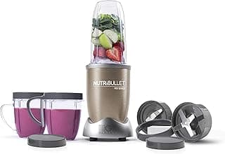 Nutribullet 900 Watts, 9 Piece Set, Multi-Function High Speed Blender, Mixer System with Nutrient Extractor, Smoothie Maker, Copper Gold, NB-201