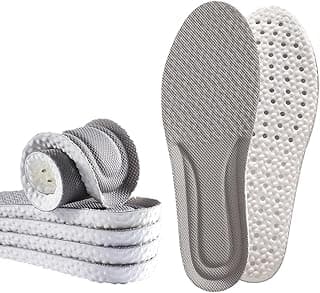 Aputue Aputue Shoe Insoles, Grey Color Memory Foam Inserts with Excellent Shock Absorption for Maximum Comfort, Orthopedic Support for Men and Women Size 43-44, All Day Wear Pain Relief Foot Cushioning