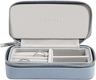 Stackers Stackers Dusky Blue Medium Travel Jewellery Box