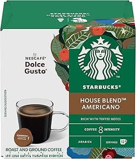 STARBUCKS House Blend by NESCAFÉ Dolce Gusto – Medium Roast (12 Capsules)