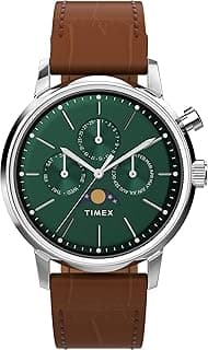 Timex Men Analog Quartz Watch with Leather Strap TW2W51000