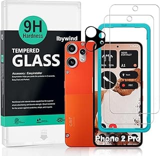 Ibywind For Nothing CMF Phone 2 Pro 5G Screen Protector 6.77",2 Pack 9H Hardness Tempered Glass,With 1Pc Camera Lens Protector,Easy to install