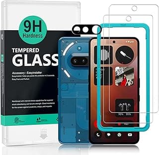 Ibywind For Nothing Phone (3a) 5G Screen Protector 6.77, 2 Pack,9H Hardness Tempered Glass,With 1Pc Camera Lens Protector,Easy to install,HD Clear,Ultra Resistant,Case Friendly