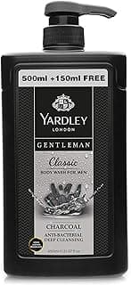 Yardley London Body Wash Gentleman Classic For Men's, Anti Bacterial Deep Cleansing, 650ml