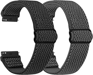 XANS 2 Pack 22mm Nylon Straps Compatible with Redmi Watch 5 Active/Redmi Watch 5 Lite, Soft Band for Garmin Venu 3/2, Amazfit Bip 6/Bip 5 Men Women