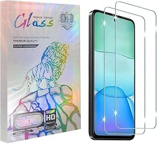 Compatible with Xiaomi Screen Protector Anti-Scratch,High Definition Screen Protector Easy to Use Tempered Glass for inch 2 Pack (Clear, Compatible with Xiaomi Redmi 13)