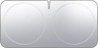 Lamicall Car Windshield Sun Shade – [64"L x 34"W] 4-Layer Reflective 240T Sun & UV Reflective Windshield Cover Sun Shade | Easy Install, FoldableWindshield Cover for Medium Sedan, SUV