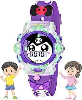 Shocknshop Digital 3D Pattern Flashing Light Music Kids Unisex Watch for Boys & Girls Perfect for 5-12 Years -WCH331