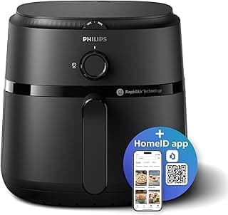 Philips Airfryer XL - 6.2L, 1700W, Analogue, 12 Cooking Functions, Rapid Air Technology, Black - NA130/00