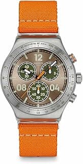 Swatch Unisex Casual Watch Green Stainless Steel Quartz Casual Stripe