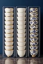 ALMUFARREJ Clear Cup and Spoon Organizer, Set of 2, Elegant Design, Kitchen Storage Solution