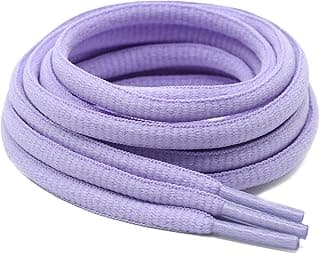Oval Shoe Laces for Sneakers Shoestrings: Half Round 1/4" Athletic Shoelaces 1 Pair