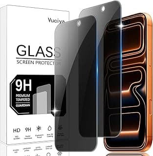 2 Pack Privacy Screen Protector Compatible with iPhone 17 Pro MAX/16 Pro MAX Anti-Spy Protection Film tempered glass 9H Hardness Anti-Scratch for iPhone 17 Pro MAX