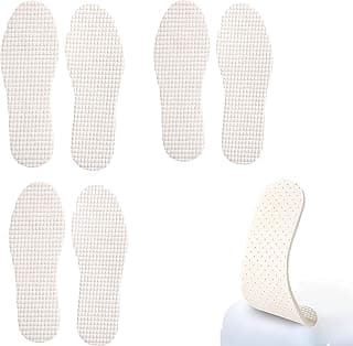 GoodTool GoodTool 3 Pairs Anti Odour Cotton Shoe Insoles, Soft Shock Absorption Compression Resistance Insoles, Children's Shoe Inserts for Comfort and Support - Breathable Cushion Insoles