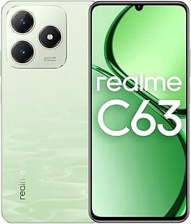 realme C63 Mobile Phone, Dual SIM 6+6GB RAM 128GB 4G Smartphone, 45W Fast Charge, 5000mAh Massive Battery, 50MP AI Camera, Middle East Version,Jade Green