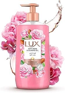 LUX Perfumed Liquid Hand Wash, Soft Rose, with Almond Oil & Glycerin, for Fragrant, Soft and Clean Hands, 250ml