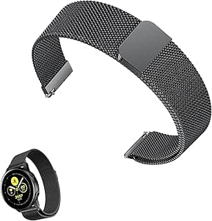 Bolivia's Bolivia's Stainless Steel Mesh Watch Band, 22mm Magnetic Closure Watch Strap for Men, Flexible and Comfortable Stainless Steel Bracelet with Quick Release, for Daily Wear and Formal Occasions