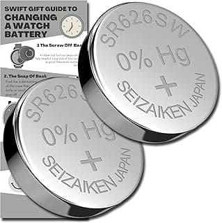 La-achu La-achu SR626SW Watch Batteries - 377 x 2 Seizaiken Equivalent Cell Button Watch Battery Replacement Kit for Watches with Fitting Guide