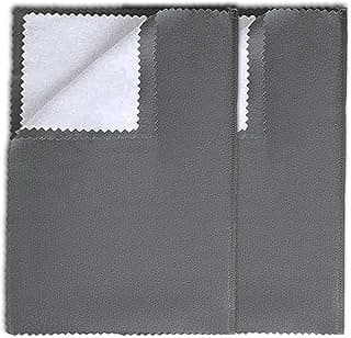 Aputue Aputue Jewelry Polishing Cloths, 2PCS Extra Large 35x28 cm Silver Polishing Cloths, Premium Double Layer Non-Abrasive Cloths for 925 Sterling Silver Gold Jewelry and Household Silverware