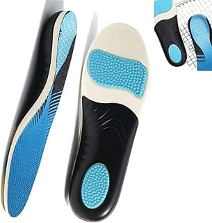GoodTool GoodTool Arch Support Insoles, With Heel Support, Sports Shock-Absorbing Insoles, Insoles Designed To Support And Correct The Arch Of The Foot, Suitable For Both Men And Women (Size 43-44: Blue)