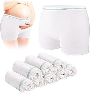 NALACAL NALACAL Disposable Maternity Postpartum Panties, High Waist Breathable Mesh Panties C Section, Maternity Underwear Postpartum Hospital Recovery Maternity Briefs for Women, 8 Pcs - XL Size