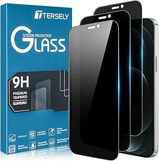 T Tersely [3-Pack] Privacy Screen Protector for iPhone 12 Pro Max,Edge to Edge Protection Full Cover Private Anti-Spy Case-Friendly Curved Screen Protector for Apple iPhone 12 Pro Max (6.7 inch)