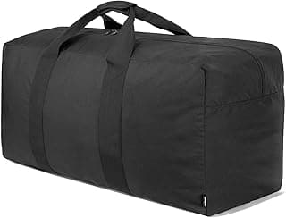 Vorspack Extra Large Duffle Bag for Travel - 100L Duffel Bag for Men Gear Bag for Storage Foldable Weekender Bag for Overnight Camping - Black