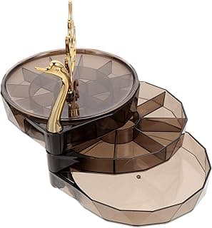 Swan Dream Large Capacity Jewelry Storage Box with Lid Small Organizer Decorative Desktop Ring Case Elegant Jewelry Storage Organizer for Bedroom