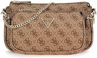 GUESS Womens Noelle Crossbody Double Pouch Handbag