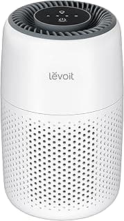 LEVOIT Air Purifiers for Bedroom Home, with Night Light, 3-in-1 Filter, Filters Smoke, Allergies, Pet Dander, Odor, Dust, 25dB Ultra-quiet, Office, Desktop, Portable, Core Mini, White