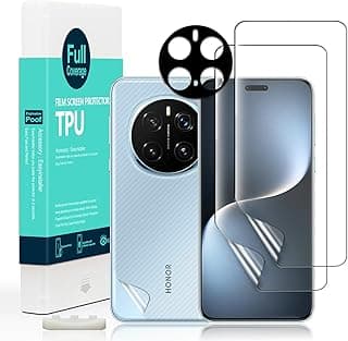 Ibywind 2 Pcs Screen Protector For Honor Magic7 Pro 5G 6.8",Flexible TPU Film,With 1Pc Camera Lens Protector,1Pc Back Film[Easy to install Ultra-Clear Case Friendly]