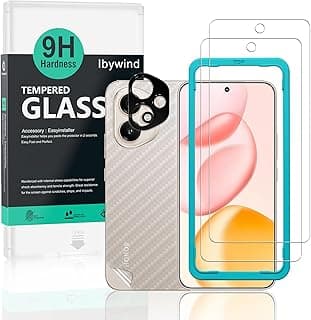 Ibywind for Honor 400 5G Screen Protector,2-Pack,9H Hardness Tempered Glass with Camera Lens Protector,Easy Installation Tool,Bubble-Free,Fingerprint Unlock,Anti-Shatter,Anti-Scratch