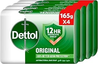 Dettol Original Anti- Bacterial Bar Soap 165g (3+1 )