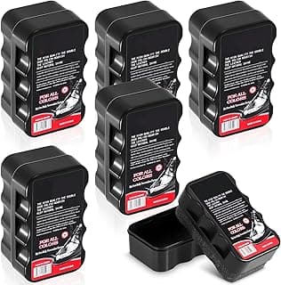 Joyzzz Joyzzz Shoe Shine Sponge, 6 PCS Black and Neutral Color Instant Gloss Sponges, Quick Shine Sponge for Leather Shoes Boots Bags Jackets and Purses Cleaning and Polishing