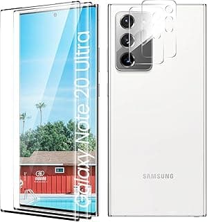 Screen Protector for Samsung Galaxy Note 20 Ultra, [2+2 Pack] Tempered Glass Protective Film, [Case Friendly][Anti-Scratch][Anti-Shatter][HD Clear][Bubble Free][9H Hardness]