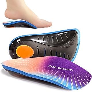BIGTHREE BIGTHREE Plantar Fasciitis Arch Support Inserts, 3/4 Orthotics Shoe Insoles for Plantar Fasciitis, Flat Feet, Over-Pronation, High Arch (XL, 43-44)