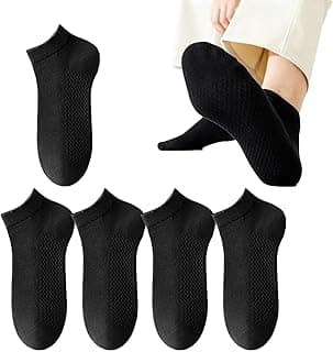 GoodTool 5-Pack Thin Ankle Socks, Lightweight Breathable Ankle Socks, Casual Athletic Socks, Unisex, Suitable for Everyday and Sports