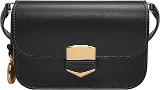 Fossil Women's Lennox Leather Large or Small Flap Crossbody Purse Handbag For Women