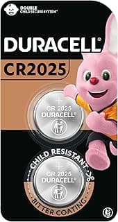 Duracell Duracell Security Cr2025 Lithium Coin Battery 3V, Pack of 2