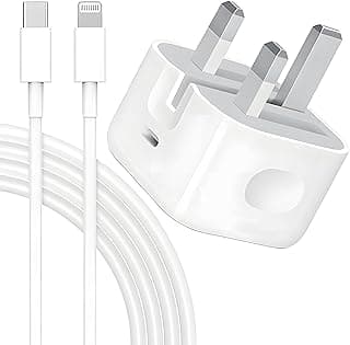 20w Type C Fast Charger MFi Certified PD Power Adapter iPhone 14 13 12 Pro Max Mini 11 XS X XR Airpod Pro ipad Mini Air ipod Wall Plug Quick Universal Travel Adapter with 1M USB C to Lightning Cable