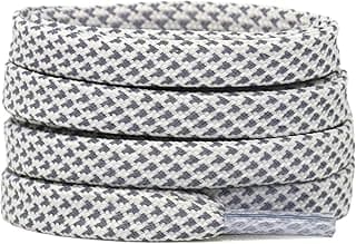 DELELE DELELE 2 Pairs Reflective Shoelace Flat Safety Laces for Shoes Sneakers Boots