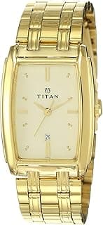 Titan Royal Analog Beige Dial Men's Watch-NL1163YM02/NP1163YM02, Yellow
