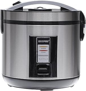 Geepas Electric Rice Cooker 1.8 L 762 W GRC4330N Silver/Black