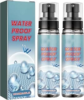 Najeebb Nano Rain & Stain Waterproof Spray, Shoe Protector & Water Repellent for All Shoes, Bags & Fabrics – Nano Technology, Long-lasting Protection, Chrome Finish (2Pcs)