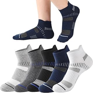infino Men's Athletic Socks (5 Pack) - Low Cut, Sweat Wicking, Anti-Odor, Comfortable for All Season - Ideal for Activity, Running, and Everyday Use - The Ultimate Sock Set