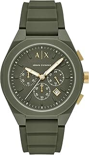 Armani Exchange A|X Chronograph Watch for Men; Men's Watch with Leather, Stainless Steel or Silicone Band