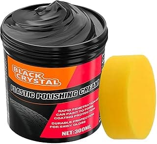 Leather Maintenance Wax With Sponge, 300g, Automotive Detailing Supplies Cleaner Paste, Car Leather Cleaner And Conditioner, Restore Shine Trim Restorer, For Metal Plating Parts, Minor Scratch Repair